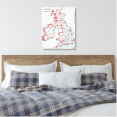 MAP: BRITISH ISLES, c1890 Leinwanddruck (Insitu (Schlafzimmer))