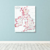 MAP: BRITISH ISLES, c1890 Leinwanddruck (Insitu (Holzboden))
