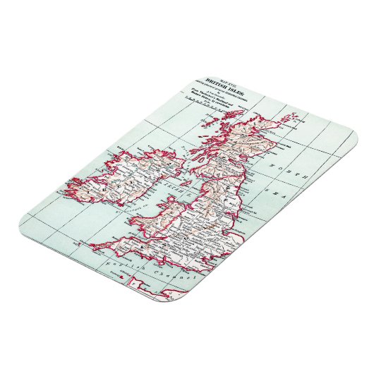 MAP: BRITISH ISLES, c1890 Magnet (Linke Seite)