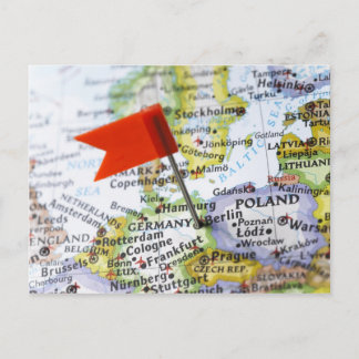 Map-Button in Berlin, Deutschland auf Karte