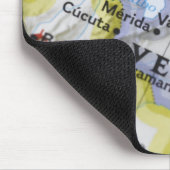 Map Button in Caracas, Venezuela auf Karte, Mousepad (Ecke)