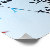 Map-Button in Jerusalem, Israel auf Karte Poster (Ecke)