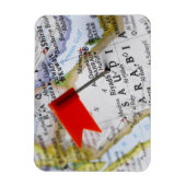 Map Button in Riad, Saudi-Arabien, auf Karte Magnet (Vertikal)