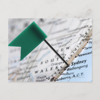 Map Button in Sydney, Australien auf Karte