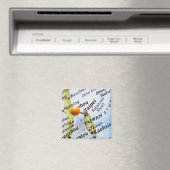Map Button in Taipei, Taiwan auf Karte, Magnet (In Situ (Geschirrspüler))