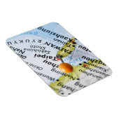 Map Button in Taipei, Taiwan auf Karte, Magnet (Rechte Seite)