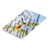 Map Button in Taipei, Taiwan auf Karte, Magnet (Linke Seite)