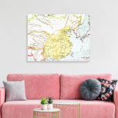MAP: CHINA, 1910 LEINWANDDRUCK (Insitu (Wohnzimmer))