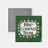 Map Compass Trail Kühlschrank Magnet (Vorderseite/Rückseite)