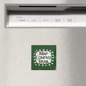 Map Compass Trail Kühlschrank Magnet (In Situ (Geschirrspüler))