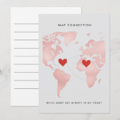 Map Connection Card Einladung (Vorne/Hinten)