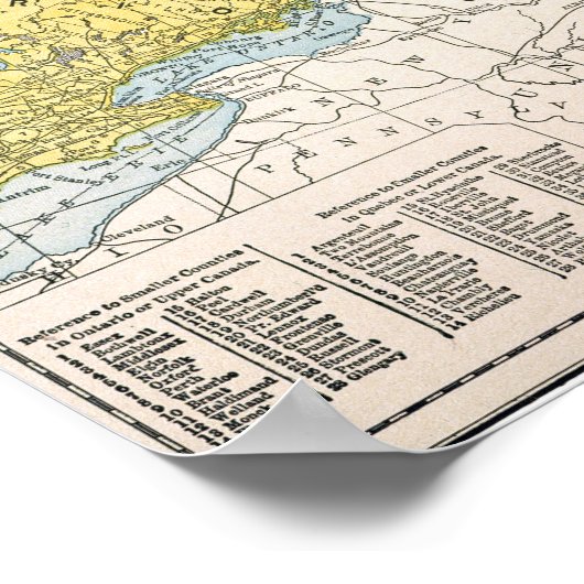 MAP: EASTERN CANADA POSTER (Ecke)