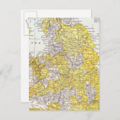 MAP: ENGLAND & WALES POSTKARTE (Vorne/Hinten)
