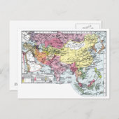 MAP: EUROPE IN ASIA POSTKARTE (Vorne/Hinten)