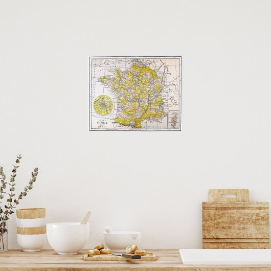 MAP: FRANCE POSTER (Küche)