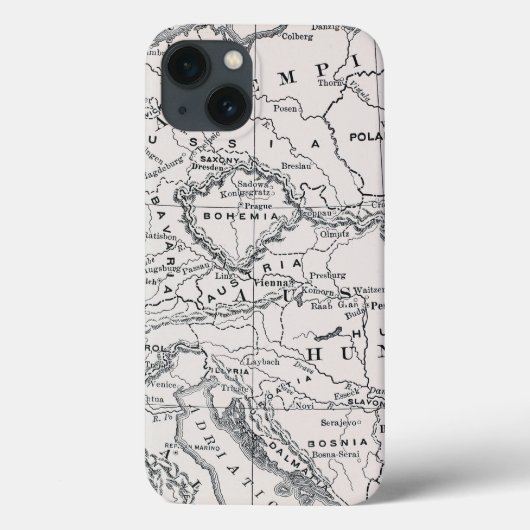 MAP: GERMANY AND AUSTRIA Case-Mate iPhone HÜLLE (Rückseite)