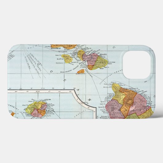Map: Hawaii, 1905 Case-Mate iPhone Hülle (Rückseite (Horizontal))
