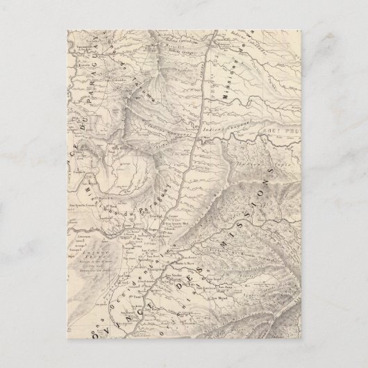 Map hist, Prov Missionen, Jesuit Institution Postkarte (Vorderseite)