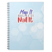 Map It Hustle It Nail It Notebook Notizblock (Vorderseite)