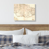 MAP: JAMAIKA, 1755 2 LEINWANDDRUCK (Insitu (Schlafzimmer))