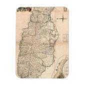 MAP: JAMAIKA, 1755 2 MAGNET (Vertikal)