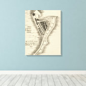 MAP: JAMAIKA, 1755 LEINWANDDRUCK (Insitu (Holzboden))