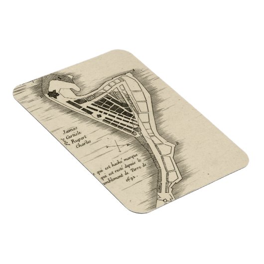 MAP: JAMAIKA, 1755 MAGNET (Rechte Seite)