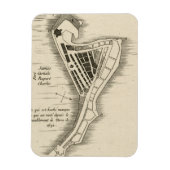 MAP: JAMAIKA, 1755 MAGNET (Vertikal)