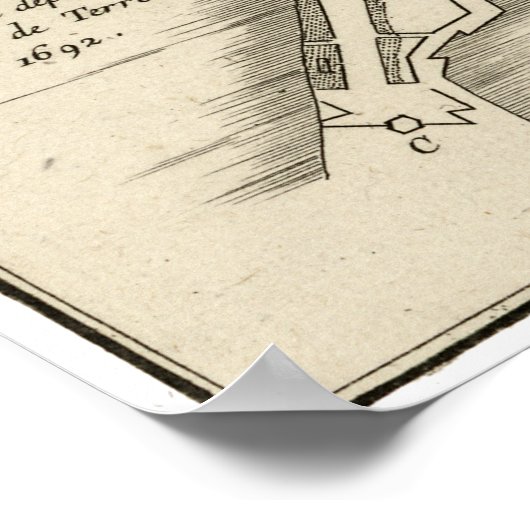 MAP: JAMAIKA, 1755 POSTER (Ecke)