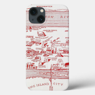 MAP: MANHATTAN, c1935 Case-Mate iPhone Hülle
