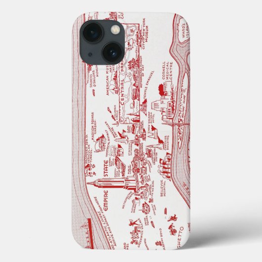 MAP: MANHATTAN, c1935 Case-Mate iPhone Hülle (Rückseite)
