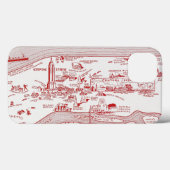 MAP: MANHATTAN, c1935 Case-Mate iPhone Hülle (Rückseite (Horizontal))