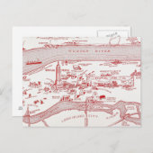 MAP: MANHATTAN, c1935 Postkarte (Vorne/Hinten)