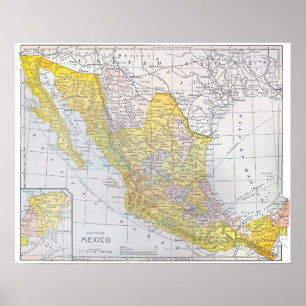 MAP: MEXIKO POSTER