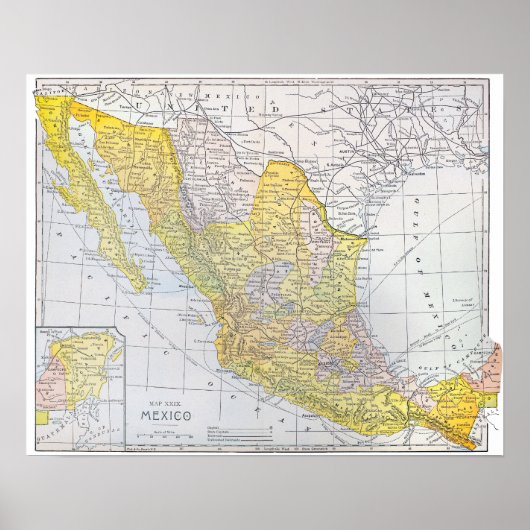 MAP: MEXIKO POSTER (Vorne)