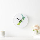 Map New Zealand Runde Wanduhr (Zuhause)