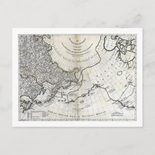 MAP: NORTH PACIFIC POSTKARTE (Vorderseite)