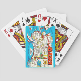 Map of Alaska Playing Cards Spielkarten