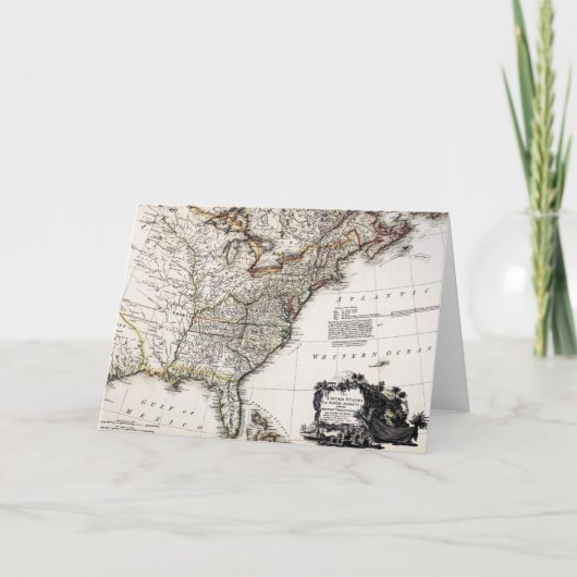 MAP OF AMERICA, 1809 FEIERTAGSKARTE (Vorderseite)