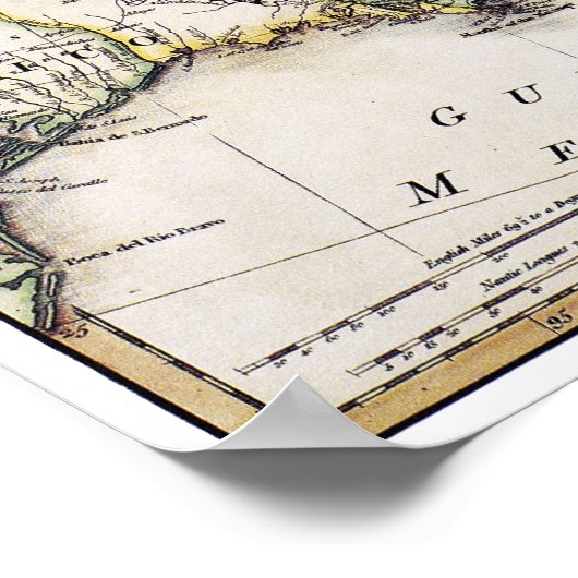 MAP OF AMERICA, 1809 POSTER (Ecke)