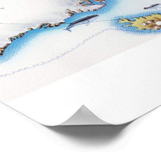 Map of Arctic Poster (Ecke)