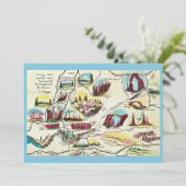 Map of Arizona Utah Landmarks Flat Card (Stehend Vorderseite)