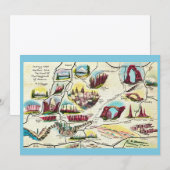 Map of Arizona Utah Landmarks Flat Card (Vorne/Hinten)