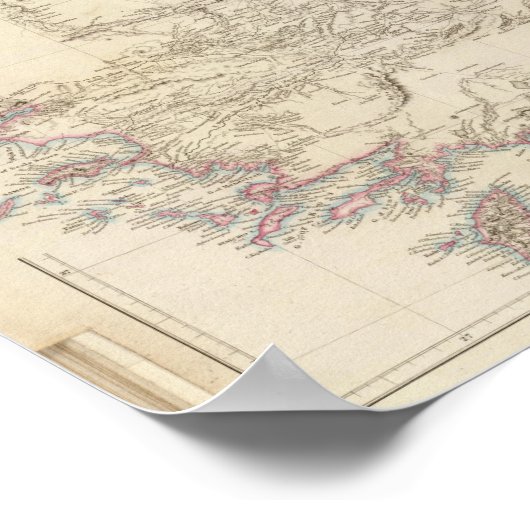 Map of Asia Minor Poster (Ecke)