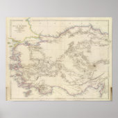 Map of Asia Minor Poster (Vorne)
