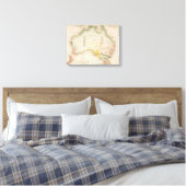 Map of Australia & New Zealand Leinwanddruck (Insitu (Schlafzimmer))