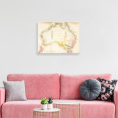 Map of Australia & New Zealand Leinwanddruck (Insitu (Wohnzimmer))
