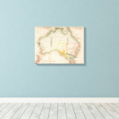 Map of Australia & New Zealand Leinwanddruck (Insitu (Holzboden))