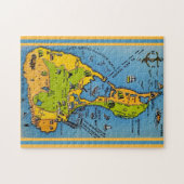 Map of Block Island 11x14 Puzzle (Horizontal)