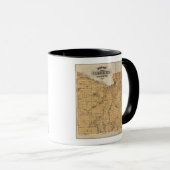 Map of Blue Earth Landkreis, Minnesota Tasse (VorderseiteRechts)
